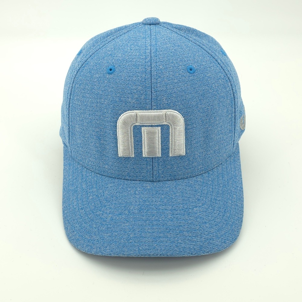 TravisMathew Hat Cap Mens Fitted S M Blue Golf Lightweight Athletic Athleisure